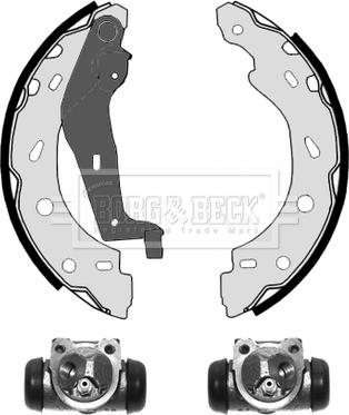 Borg & Beck BBS1084K - Brake Shoe Set autospares.lv