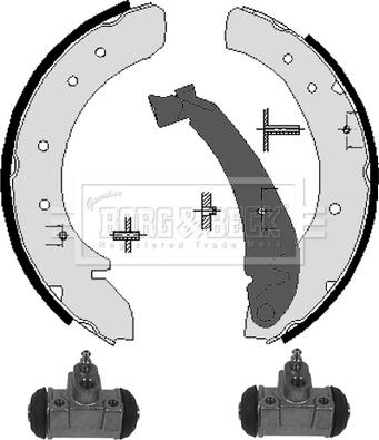 Borg & Beck BBS1127K - Brake Shoe Set autospares.lv