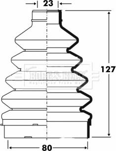 Borg & Beck BCB6099 - Bellow, drive shaft autospares.lv