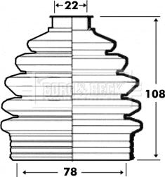 Borg & Beck BCB6098 - Bellow, drive shaft autospares.lv