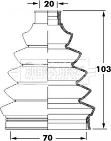 Borg & Beck BCB6047 - Bellow, drive shaft autospares.lv