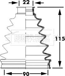 Borg & Beck BCB6050 - Bellow, drive shaft autospares.lv