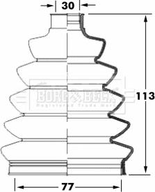 Borg & Beck BCB6069 - Bellow, drive shaft autospares.lv