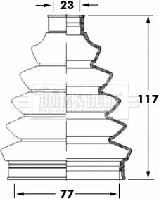 Borg & Beck BCB6068 - Bellow, drive shaft autospares.lv