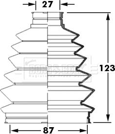 Borg & Beck BCB6004 - Bellow, drive shaft autospares.lv