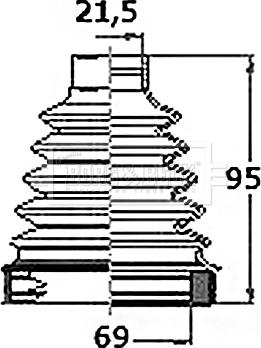 Borg & Beck BCB6155 - Bellow, drive shaft autospares.lv