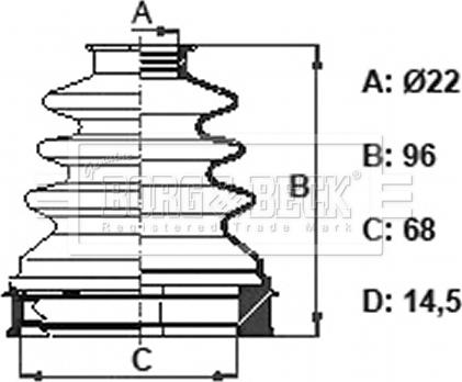 Borg & Beck BCB6169 - Bellow, drive shaft autospares.lv