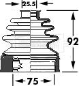 Borg & Beck BCB6117 - Bellow, drive shaft autospares.lv