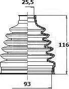 Borg & Beck BCB6135 - Bellow, drive shaft autospares.lv