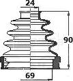 Borg & Beck BCB6132 - Bellow, drive shaft autospares.lv