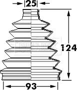 Borg & Beck BCB6124 - Bellow, drive shaft autospares.lv