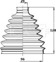 Borg & Beck BCB6341 - Bellow, drive shaft autospares.lv