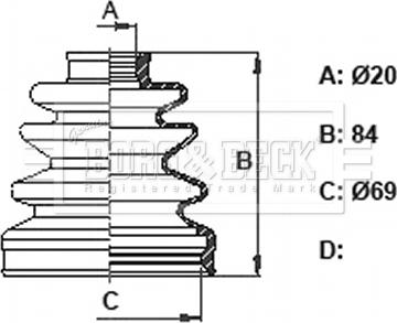 Borg & Beck BCB6342 - Bellow, drive shaft autospares.lv