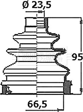 Borg & Beck BCB6388 - Bellow, drive shaft autospares.lv