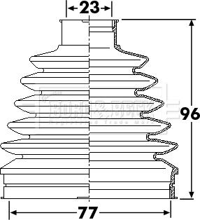 Borg & Beck BCB6247 - Bellow, drive shaft autospares.lv