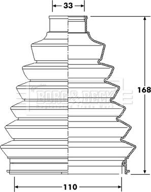 Borg & Beck BCB6214 - Bellow, drive shaft autospares.lv