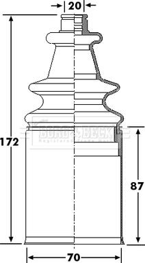 Borg & Beck BCB6271 - Bellow, drive shaft autospares.lv