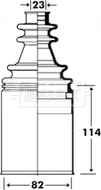 Borg & Beck BCB2915 - Bellow, drive shaft autospares.lv