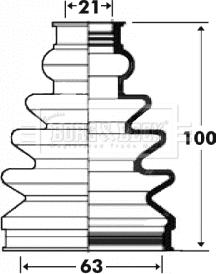 Borg & Beck BCB2920 - Bellow, drive shaft autospares.lv