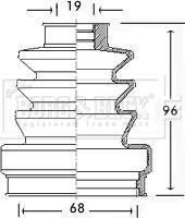 Borg & Beck BCB2445 - Bellow, drive shaft autospares.lv