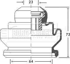 Borg & Beck BCB2440 - Bellow, drive shaft autospares.lv