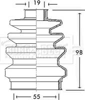 Borg & Beck BCB2418 - Bellow, drive shaft autospares.lv