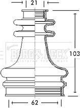 Borg & Beck BCB2670 - Bellow, drive shaft autospares.lv