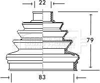 Borg & Beck BCB2006 - Bellow, drive shaft autospares.lv