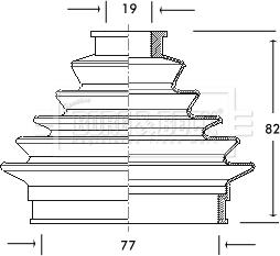 Borg & Beck BCB2020 - Bellow, drive shaft autospares.lv