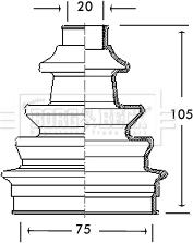 Borg & Beck BCB2140 - Bellow, drive shaft autospares.lv