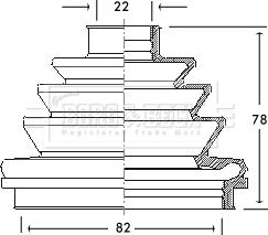 Borg & Beck BCB2110 - Bellow, drive shaft autospares.lv