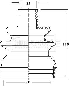 Borg & Beck BCB2111 - Bellow, drive shaft autospares.lv