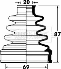 Borg & Beck BCB2858 - Bellow, drive shaft autospares.lv