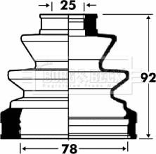 Borg & Beck BCB2868 - Bellow, drive shaft autospares.lv