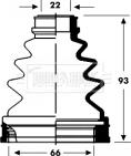 Borg & Beck BCB2805 - Bellow, drive shaft autospares.lv