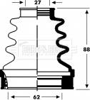 Borg & Beck BCB2806 - Bellow, drive shaft autospares.lv