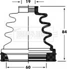 Borg & Beck BCB2800 - Bellow, drive shaft autospares.lv