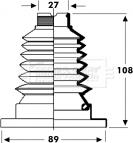 Borg & Beck BCB2802 - Bellow, drive shaft autospares.lv