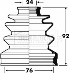 Borg & Beck BCB2815 - Bellow, drive shaft autospares.lv