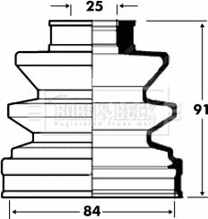 Borg & Beck BCB2828 - Bellow, drive shaft autospares.lv