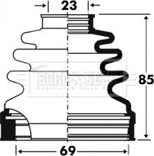 Borg & Beck BCB2879 - Bellow, drive shaft autospares.lv