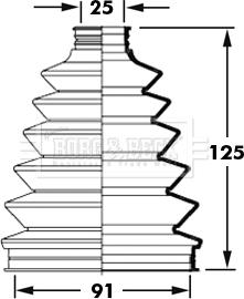 Borg & Beck BCB2377 - Bellow, drive shaft autospares.lv