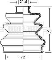 Borg & Beck BCB2761 - Bellow, drive shaft autospares.lv