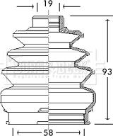 Borg & Beck BCB2767 - Bellow, drive shaft autospares.lv