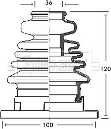 Borg & Beck BCB2714 - Bellow, drive shaft autospares.lv