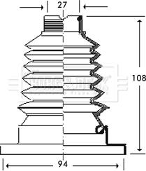 Borg & Beck BCB2788 - Bellow, drive shaft autospares.lv