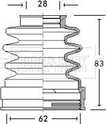 Borg & Beck BCB2771 - Bellow, drive shaft autospares.lv