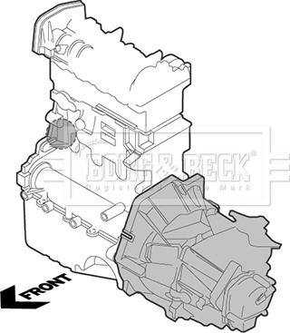 Borg & Beck BEM4368 - Holder, engine mounting autospares.lv