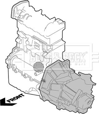 Borg & Beck BEM4205 - Holder, engine mounting autospares.lv