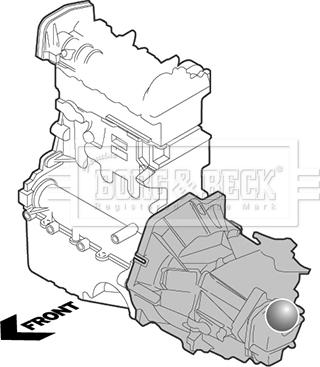 Borg & Beck BEM4350 - Holder, engine mounting autospares.lv